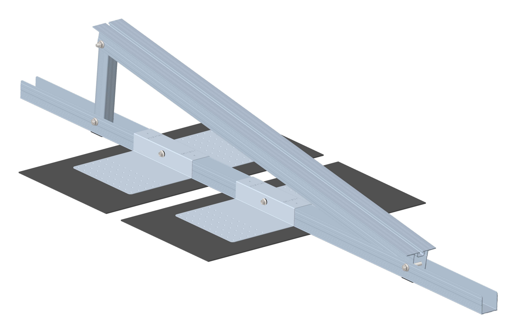 Schneider Performance Flachdachsystem Süd – 10° (ballastiert)